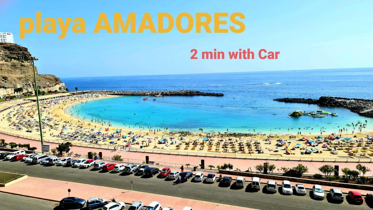 Deluxe 3 Rooms74M2,2Air Condit 2Tv Seaview On Amadores,2 Heatpools, Parking, 600 Mb,Dishwasher,2Lift,,3 Beaches Playa Del Cura  Extérieur photo