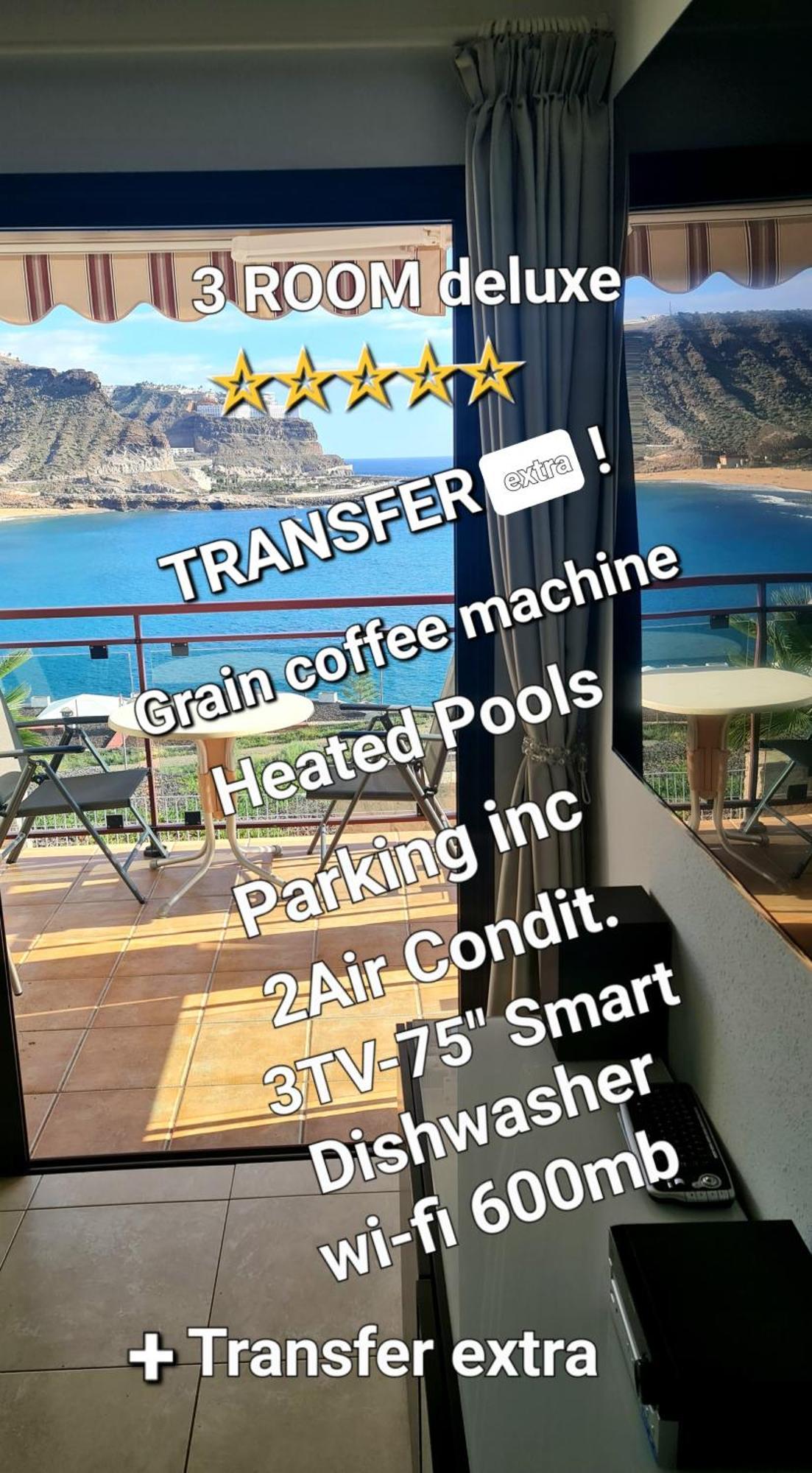 Deluxe 3 Rooms74M2,2Air Condit 2Tv Seaview On Amadores,2 Heatpools, Parking, 600 Mb,Dishwasher,2Lift,,3 Beaches Playa Del Cura  Extérieur photo